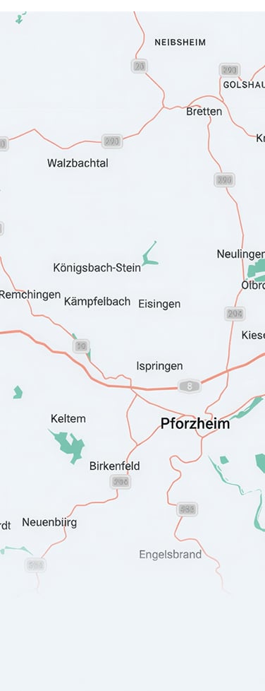 Karte Region Königsbach-Stein